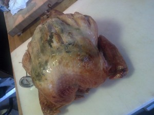 Roasted Turkey with Herbs Under Skin